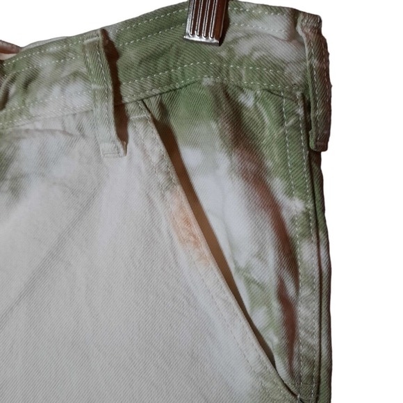 Lucky Brand High Rise Tie-Dye Jeans - Green and White - Picture 7 of 10